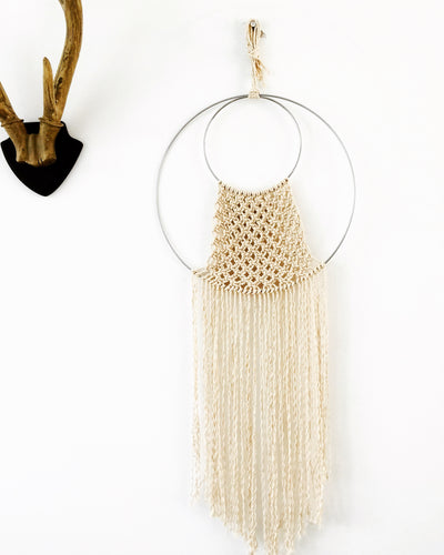 Noma macramé wandhanger ringen ecru