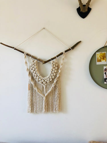 Noma macramé wandhanger ketting ecru