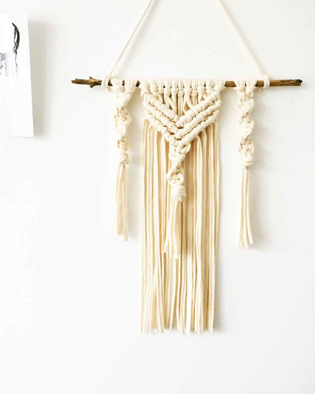 Noma macramé wandhanger katoen ecru