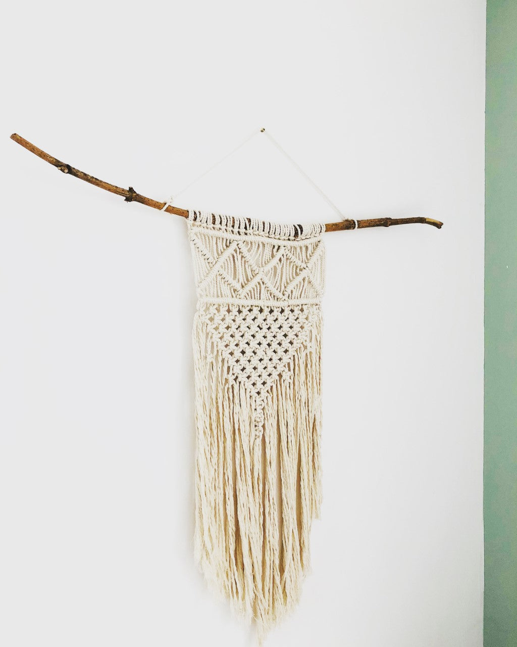 Noma macramé wandhanger kruis ecru